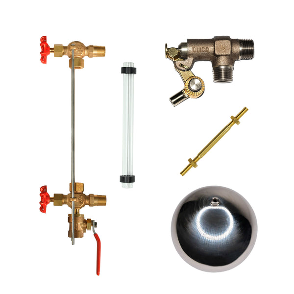 RTH-PK30 Duco® Water Gauge & Float Valve Assembly Horizontal